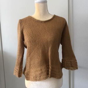 Tan Cropped Sweater